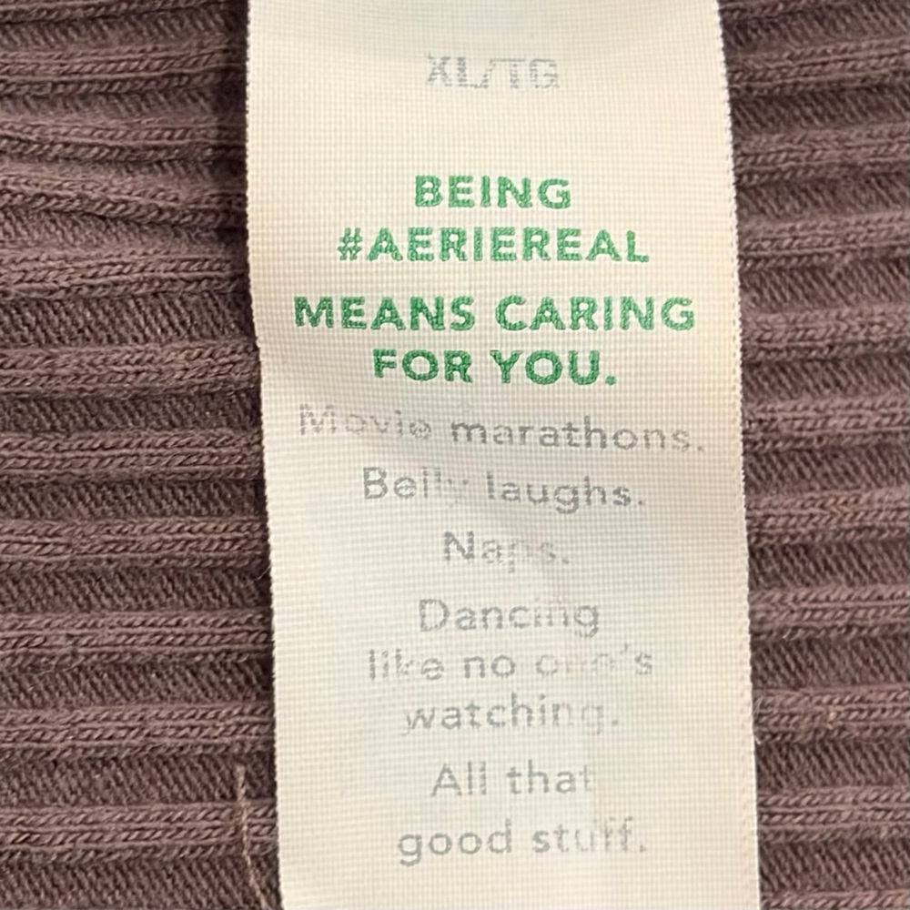Aerie Chocolate Ribbed Tank Top - Picture 6 of 6
